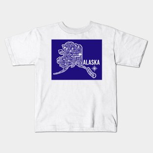 Alaska Map Kids T-Shirt